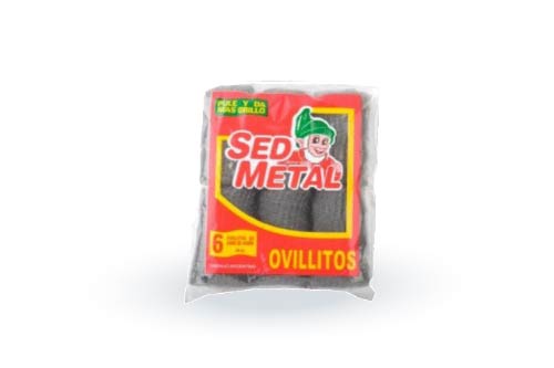 
LANA DE ACERO OVILLITOS SED METAL X 6 u.v.:12

